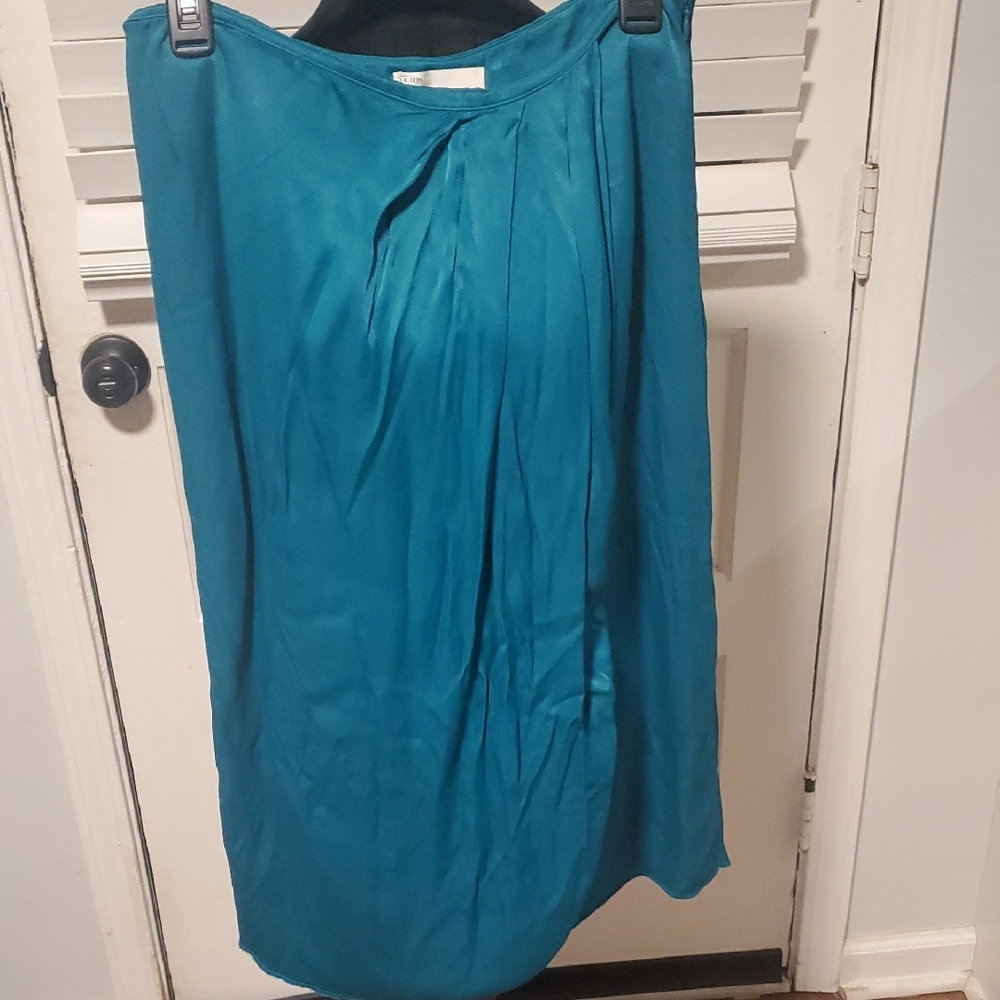 By Anthropologie Elegant Teal Skirt